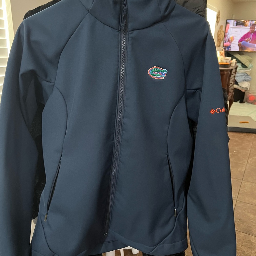 Women’s Medium Columbia Florida Gators Navy Jacket with logo